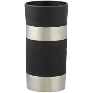 KHG Isolierbecher 300ml   ¦ schwarz ¦ Edelstahl,Kunststoff ¦ Maße (cm): H: 16