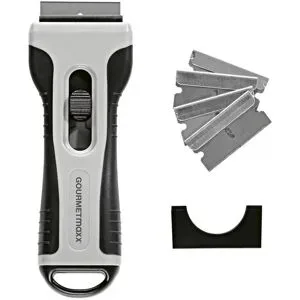 Höffner Kochfeldschaber  GOURMETmaxx ¦ silber ¦ Edelstahl,Kunststoff ¦ Maße (cm): B: 2,2