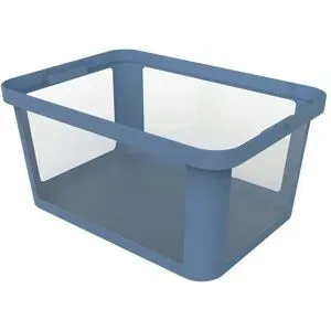 Rotho Aufbewahrungsbox 45 Liter  Albris ¦ blau ¦ Kunststoff ¦ Maße (cm): B: 39