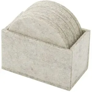 Höffner Untersetzer Set   ¦ beige ¦ Textil ¦ Maße (cm): B: 11,5 H: 10,5 T: 6.5