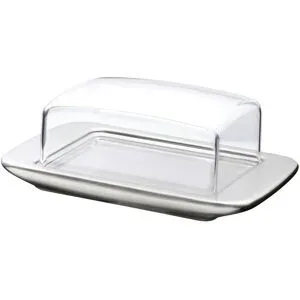 WMF Butterdose  Loft ¦ silber ¦ Edelstahl,Kunststoff ¦ Maße (cm): B: 9