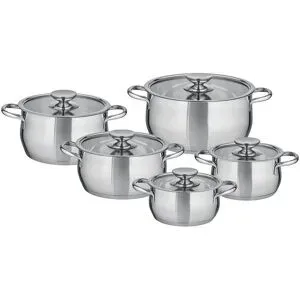 Berndes Topfset  5-teilig  Romantika ¦ silber ¦ Edelstahl