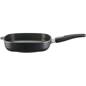 Meisterkoch Pfanne rechteckig 28 cm  GENIUS ¦ schwarz ¦ Aluminium-Guss ¦ Maße