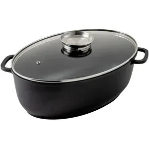 KHG Aromabräter aus Aluguss   ¦ schwarz ¦ Aluminium-Guss ¦ Maße (cm): B: 26 H: