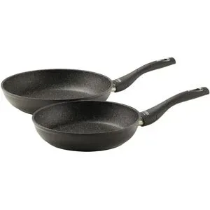 Meisterkoch Bratpfannen-Set 2-teilig  OMNI ¦ schwarz ¦ Aluminium,Kunststoff