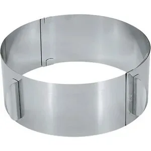 Gefu Tortenring  TONDO ¦ silber ¦ Edelstahl ¦ Maße (cm): H: 8,5  Ø: 16