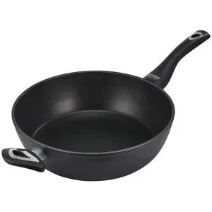 Meisterkoch Bratpfanne 28 cm tief  Versus ¦ schwarz ¦ Aluminium ¦ Maße (cm): H: