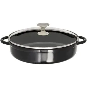 Meisterkoch Gusseisen-Servierpfanne  OPUS ¦ schwarz ¦ Gußeisen ¦ Maße (cm): H: 7
