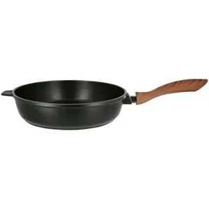 KHG Bratpfanne   ¦ schwarz ¦ Aluminium ¦ Maße (cm): H: 7  Ø: 28