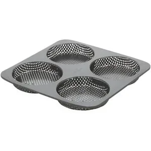 Birkmann Burgerbrötchen-Backform  Laib & Seele ¦ grau ¦ Carbonstahl ¦ Maße (cm):
