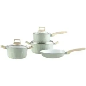 KHG Topfset  Sofia ¦ grün ¦ Aluminium-Guss ¦ Maße (cm): B: 36 H: 20