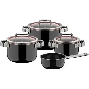 WMF Topfset  Fusiontec Pro ¦ Edelstahl ¦ Maße (cm): B: 32 H: 29,5