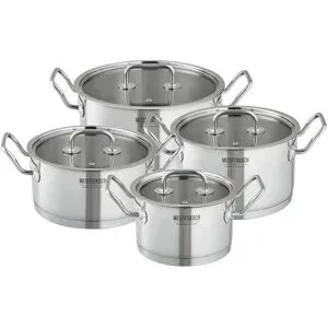 Meisterkoch Topfset  MODUS ¦ silber ¦ Edelstahl