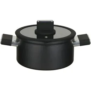 KHG Fleischtopf   ¦ schwarz ¦ Aluminium ¦ Maße (cm): H: 10,5  Ø: 20