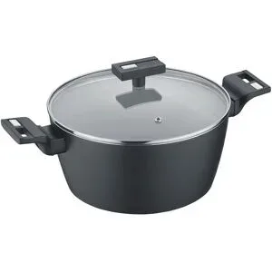 Berndes Kochtopf  b.clever ¦ schwarz ¦ Aluminium ¦ Maße (cm): H: 11,8  Ø: 24