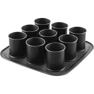 Dr. Oetker Törtchenblech  Back-Idee Kreativ ¦ grau ¦ Stahlblech ¦ Maße (cm): B: