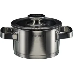 Meisterkoch Kochtopf  TRIBUS ¦ silber ¦ Edelstahl ¦ Maße (cm): H: 9,5  Ø: 16