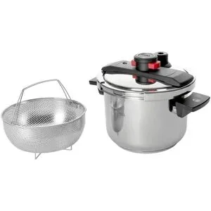 WOLL Schnellkochtopf  Pressure Pro ¦ silber ¦ Edelstahl ¦ Maße (cm): H: 17,5  Ø: