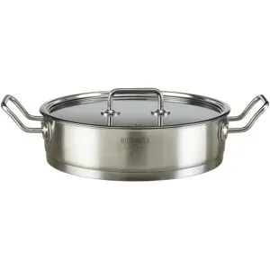 Meisterkoch Servierpfanne 28 cm  MODUS ¦ silber ¦ Edelstahl ¦ Maße (cm): H: 7