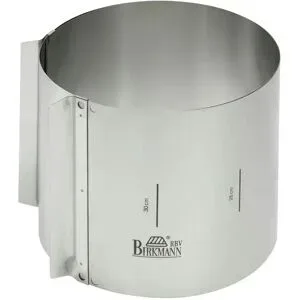 Birkmann Tortenring  Easy Baking ¦ silber ¦ Stahlblech ¦ Maße (cm): H: 15  Ø: 18