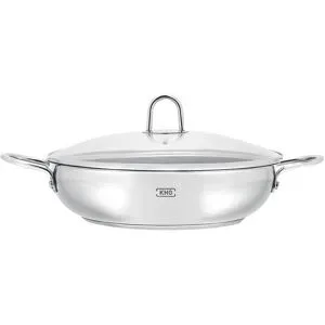 KHG Servierpfanne   ¦ silber ¦ Edelstahl ¦ Maße (cm): H: 7  Ø: 28