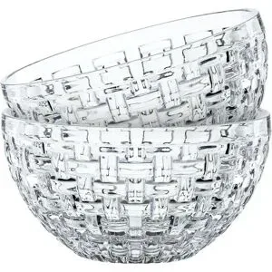 Nachtmann Schale 2er Set Bossa Nova ¦ transparent/klar ¦ Glas ¦ Maße (cm): B: