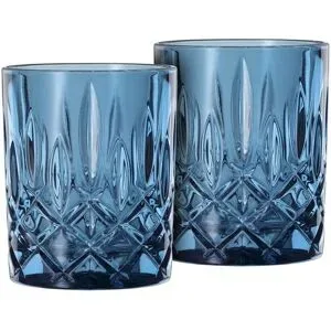Nachtmann Whiskygläser 2er Set Noblesse ¦ blau ¦ Glas ¦ Maße (cm): H: 10,2  Ø: