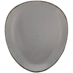 Peill+Putzler Speiseteller dreieckig 30 cm  Siena ¦ grau ¦ Steinzeug/Steingut Ø: