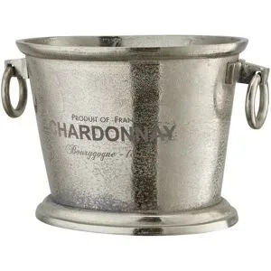 Höffner Weinkühler   ¦ silber ¦ Aluminium-Guss,Metall ¦ Maße (cm): B: 25,5 H: 25