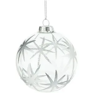 HOME STORY Weihnachtsbaumkugel   ¦ transparent/klar ¦ Glas,Aluminium Ø: 8