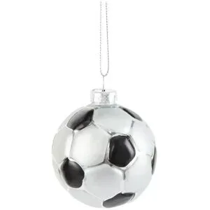 HOME STORY Weihnachtsbaumschmuck Fußball   ¦ silber ¦ Glas,Aluminium Ø: 6.8