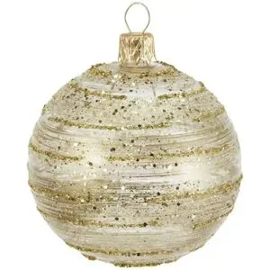 Höffner Weihnachtsbaumkugel   ¦ gold ¦ Glas Ø: 7