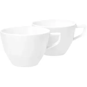 JOOP! Tasse 2er-Set   ¦ weiß ¦ Porzellan ¦ Maße (cm): H: 6,5  Ø: 9.3
