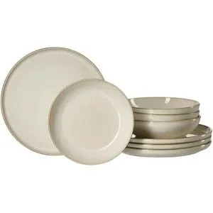 Ritzenhoff & Breker Tafelservice  8-teilig  Olivia ¦ beige ¦ Steinzeug/Steingut