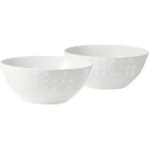 JOOP! Schale 2er-Set   ¦ weiß ¦ Porzellan ¦ Maße (cm): B: 13 H: 5,5