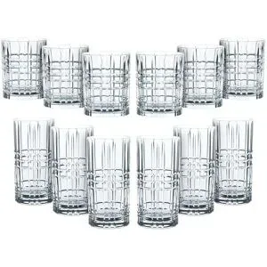 Nachtmann Gläserset 12er Set Highland Square ¦ transparent/klar ¦ Glas
