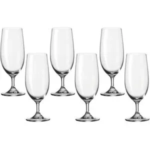 LEONARDO 6er-Gläserset  Daily ¦ transparent/klar ¦ Glas ¦ Maße (cm): B: 7 H: 19