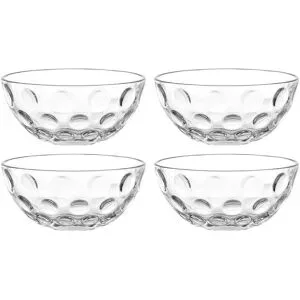 LEONARDO 4er-Schalenset  Cucina Optic ¦ transparent/klar ¦ Glas ¦ Maße (cm): B: