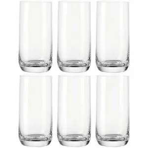 LEONARDO 6er-Gläserset  Daily ¦ transparent/klar ¦ Glas ¦ Maße (cm): B: 6,2 H: