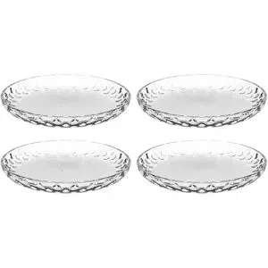 LEONARDO 4er-Tellerset  Cucina Optic ¦ transparent/klar ¦ Glas ¦ Maße (cm): B: