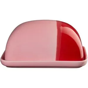 ASA SELECTION Butterdose Joy   ¦ rot ¦ Porzellan ¦ Maße (cm): B: 15,5 H: 7 T: