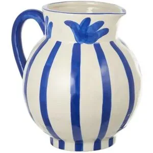 Höffner Krug   ¦ blau ¦ Steinzeug/Steingut ¦ Maße (cm): B: 22 H: 21,5 T: 18.5
