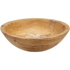 Höffner Deko Schale Palme   ¦ holzfarben ¦ Massivholz ¦ Maße (cm): B: 23 H: 6 T: 23.0