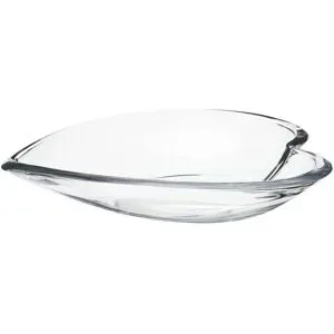 Höffner Deko Schale  Herz ¦ transparent/klar ¦ Glas ¦ Maße (cm): H: 30,5  Ø: 30