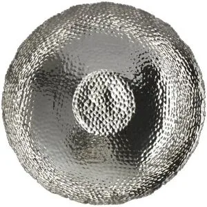 HOME STORY Deko Schale   ¦ silber ¦ Aluminium ¦ Maße (cm): H: 10,2  Ø: 38