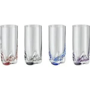 Peill+Putzler Longdrinkglas  4er-Set  Fiesta ¦ mehrfarbig ¦ Maße (cm): H: 14,5