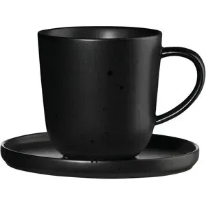 ASA SELECTION Espressotasse mit Untertasse  Kuro ¦ schwarz ¦ Maße (cm): H: 6  Ø: