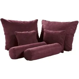 meinBett Deko-Kissenset  6-teilig  Pembroke ¦ rot ¦ Maße (cm): B: 90 H: 80 T: