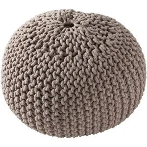 como Pouf  Strick ¦ beige ¦ Maße (cm): H: 38  Ø: 50