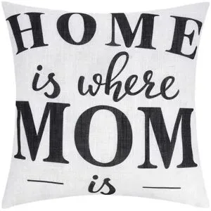 LAVIDA Kissen  Home is where Mom is ¦ weiß ¦ Maße (cm): B: 45